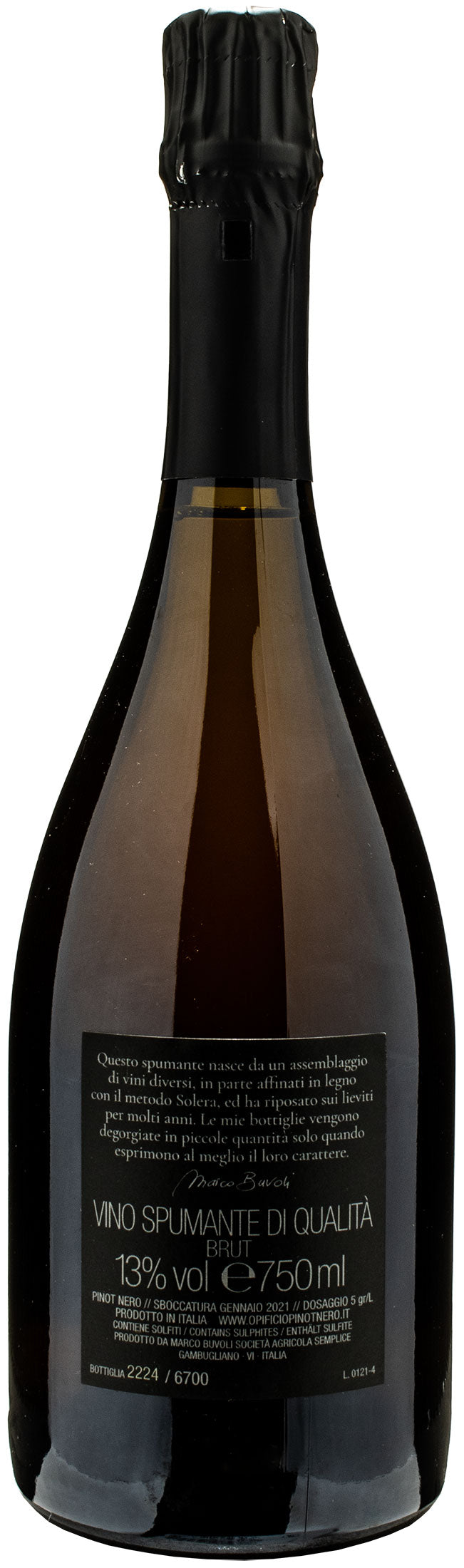 Buvoli Metodo Classico Solera Extra Brut