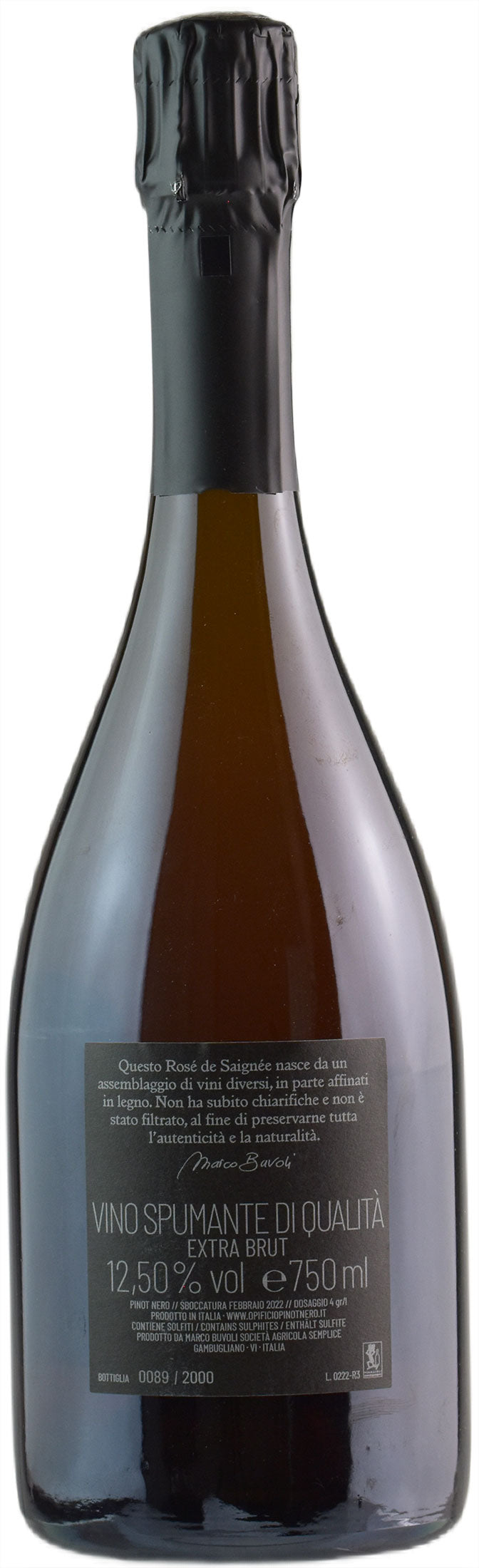 Buvoli Tre Metodo Classico Rosè Extra Brut