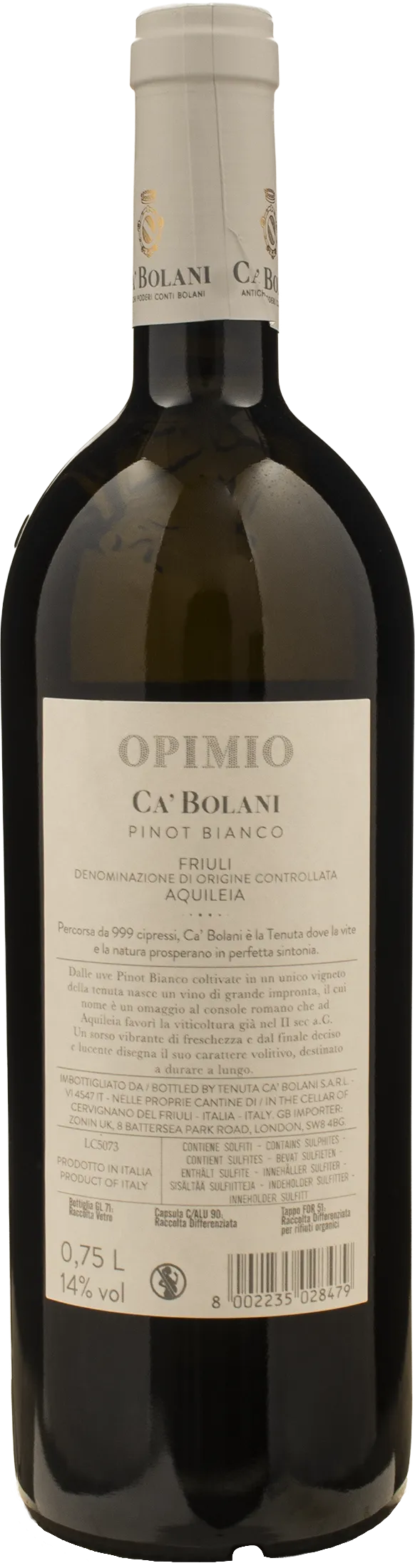 Ca Bolani Opimio Pinot Bianco 2021