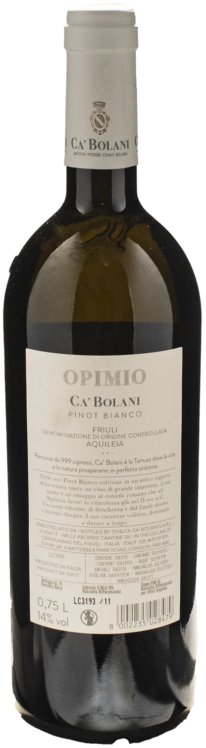 Ca Bolani Opimio Pinot Bianco 2020