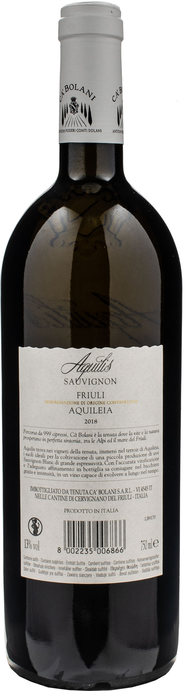 Ca' Bolani Savignon Aquilis 2018