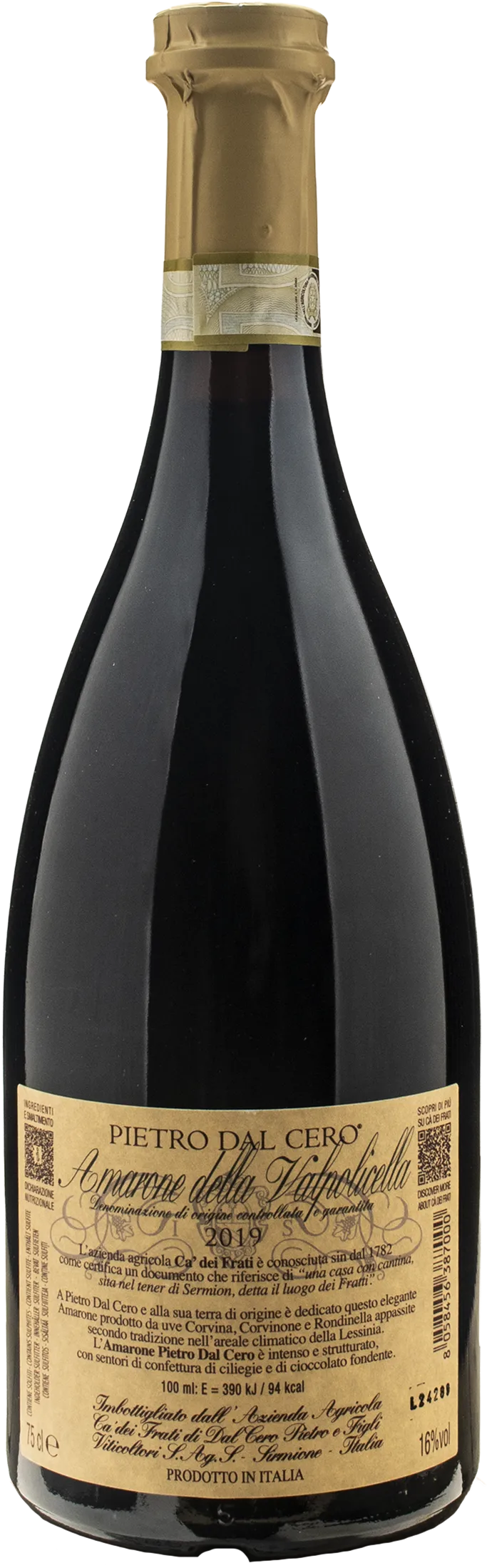 Ca dei Frati Amarone della Valpolicella Pietro Dal Cero 2019