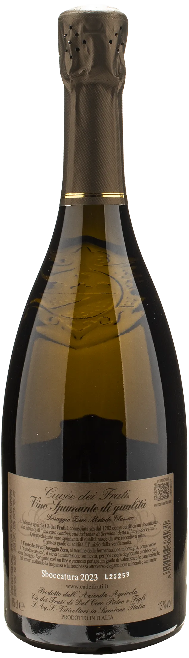 Ca' dei Frati Cuvée dei Frati Dosaggio Zero Metodo Classico