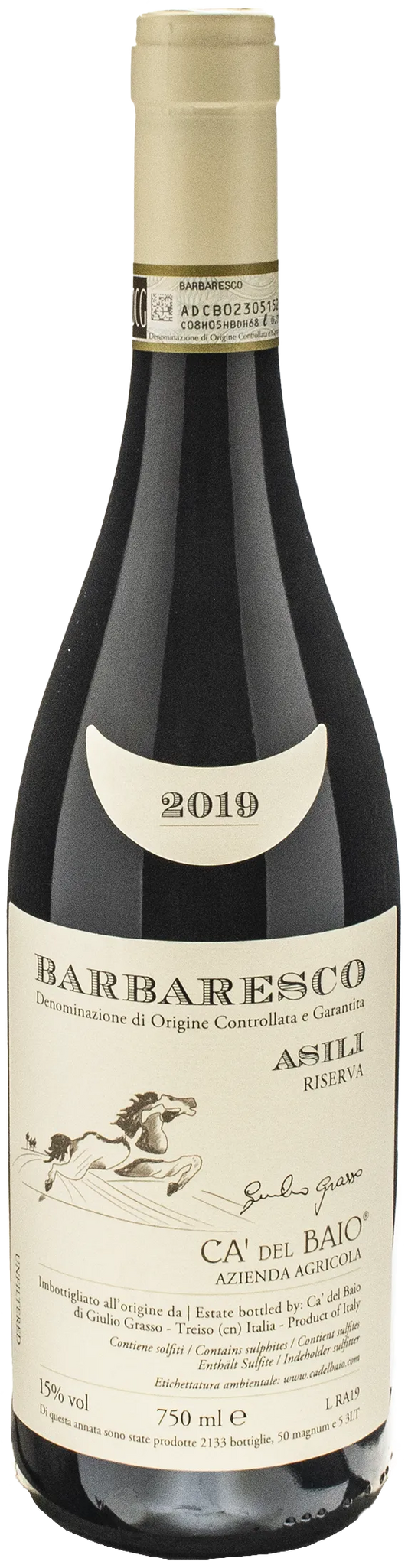 Ca del Baio Barbaresco Asili Riserva 2019