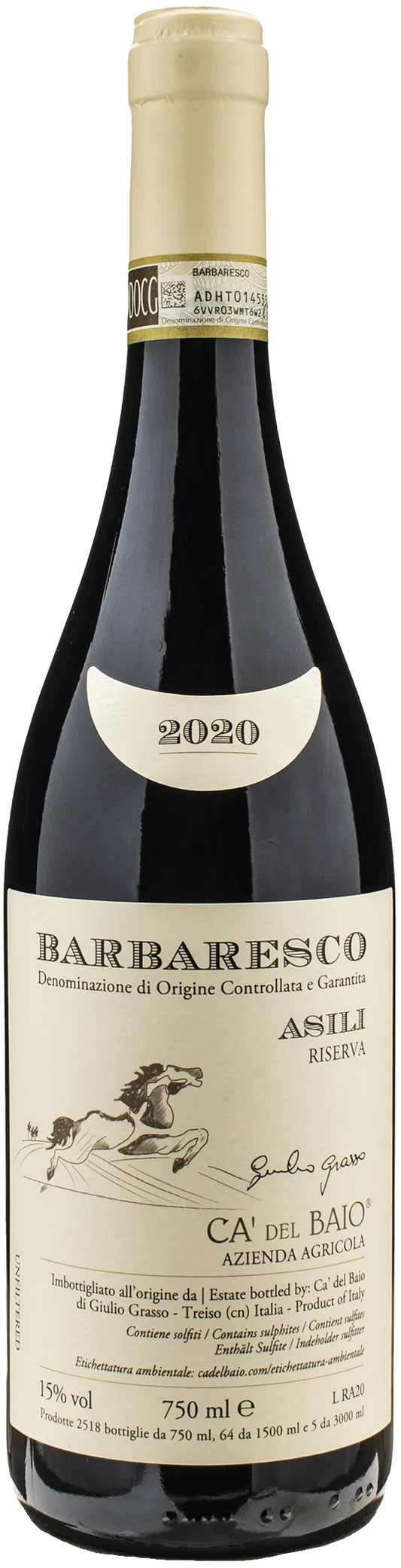Ca del Baio Barbaresco Asili Riserva 2020