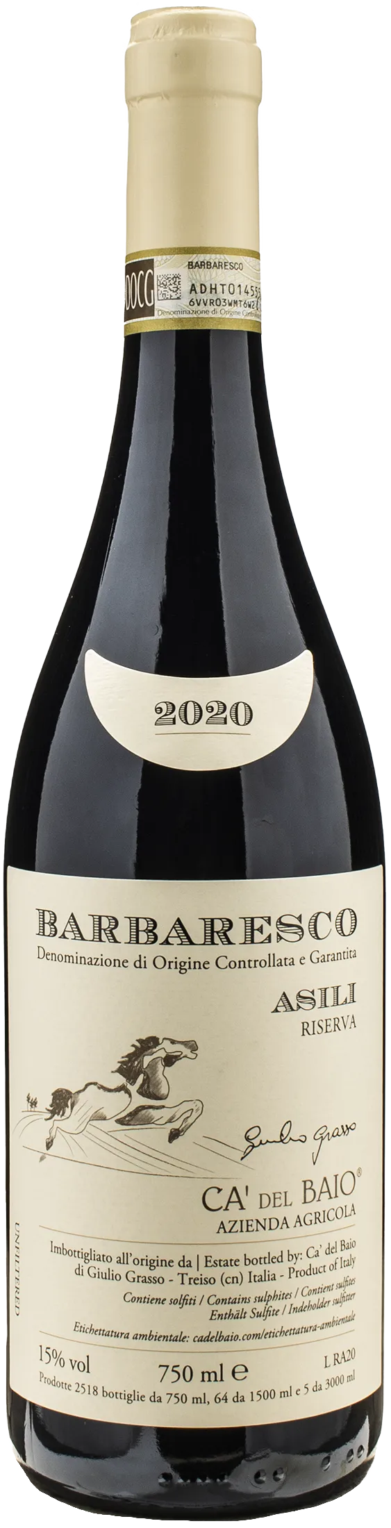 Ca del Baio Barbaresco Asili Riserva 2020