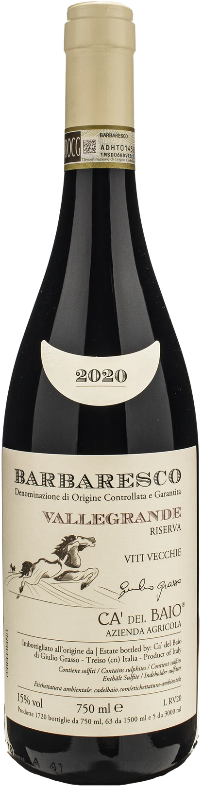 Ca del Baio Barbaresco Vallegrande Riserva Viti Vecchie 2020