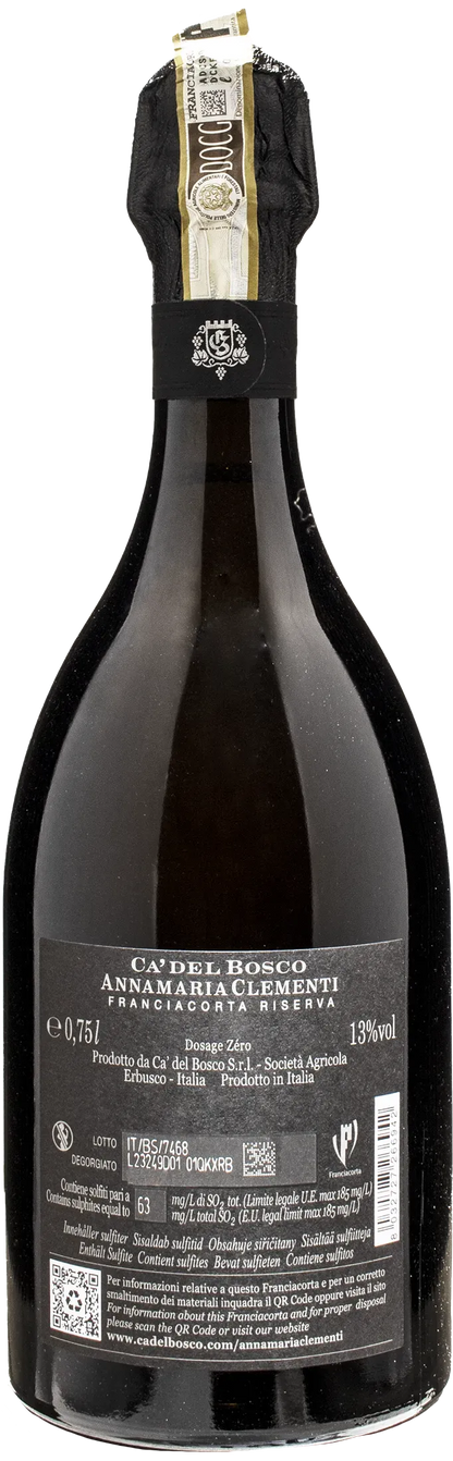 Ca' del Bosco Franciacorta Annamaria Clementi Dosage Zero Riserva Magnum 2016