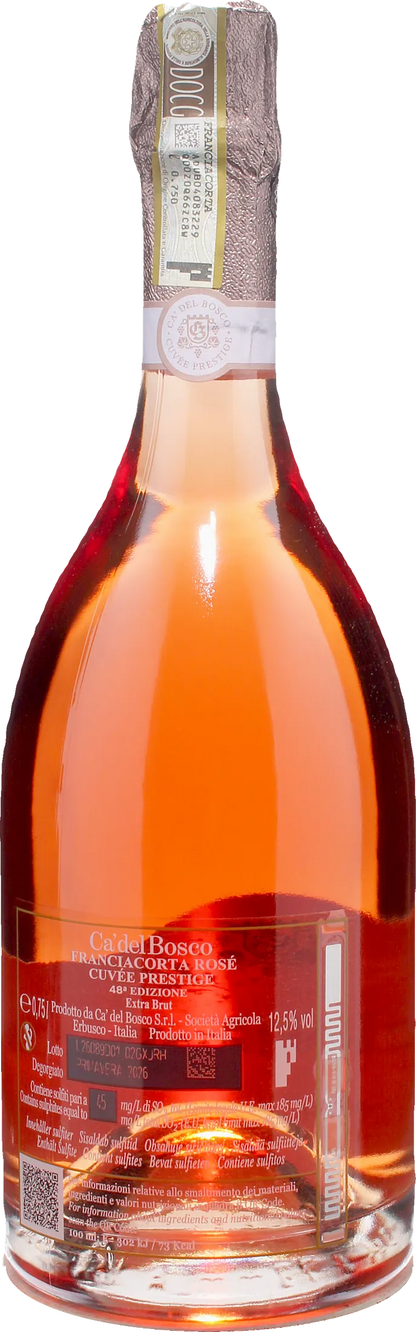 Ca' del Bosco Franciacorta Cuvee Prestige Extra Brut Rosè 48esima Edizione