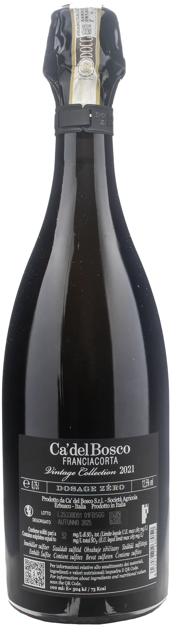 Ca' del Bosco Franciacorta Vintage Collection Dosaggio Zero 2021