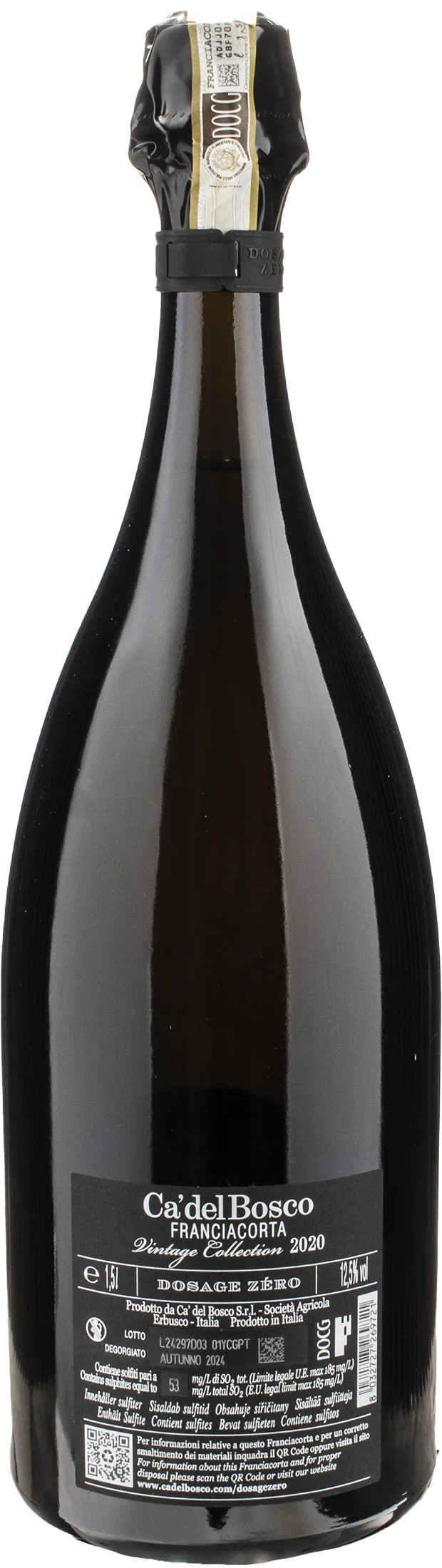 Ca' del Bosco Franciacorta Vintage Collection Dosaggio Zero Magnum 2020