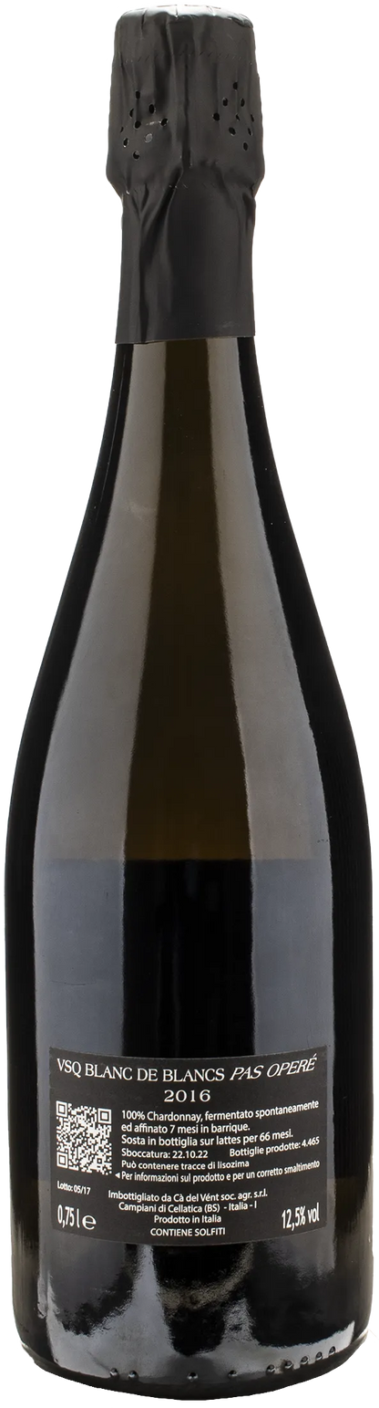 Ca del Vent Sogno Blanc de Blancs Pas Opere 2016