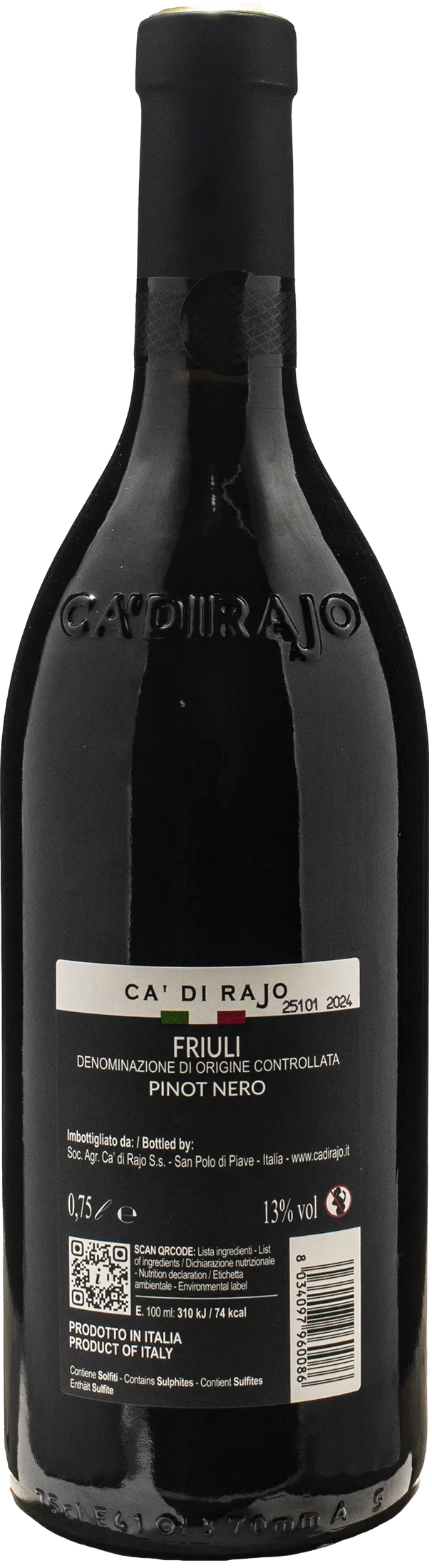 Ca di Rajo Friuli Pinot Nero 2024