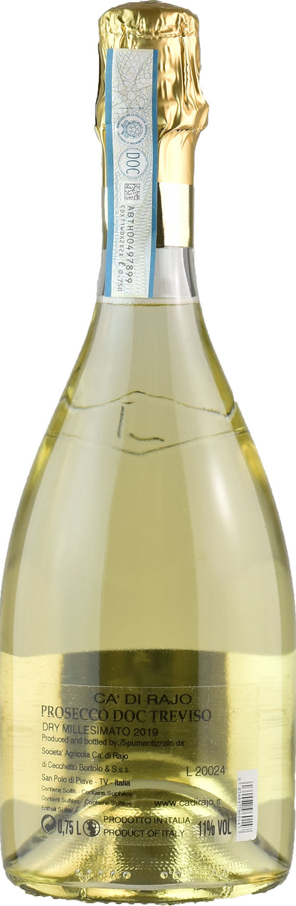 Ca' di Rajo Prosecco Spumante Millesimato Dry 2019