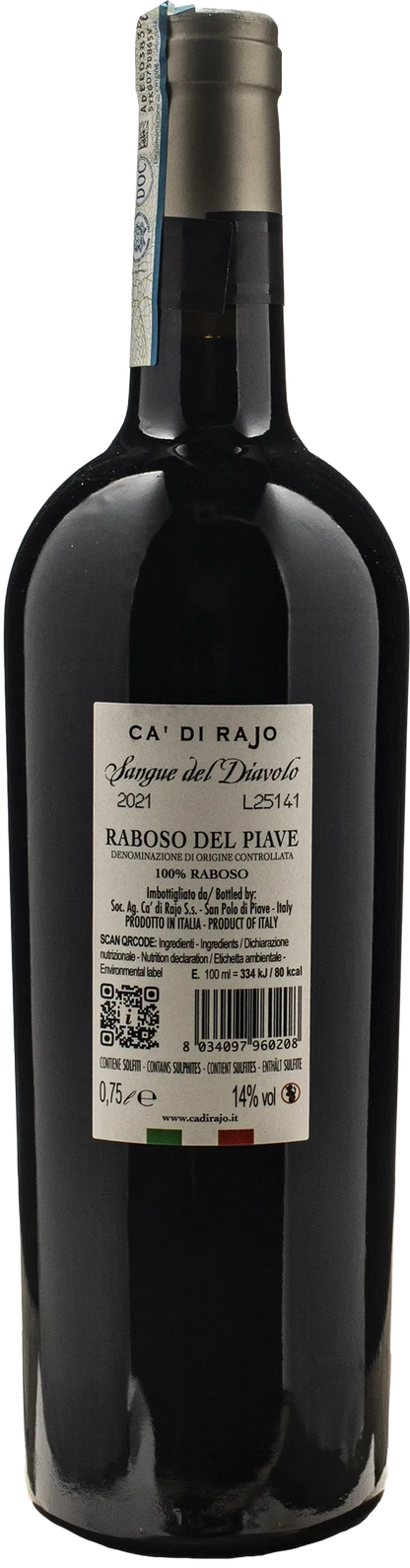 Ca di Rajo Raboso Piave Sangue del Diavolo 2021