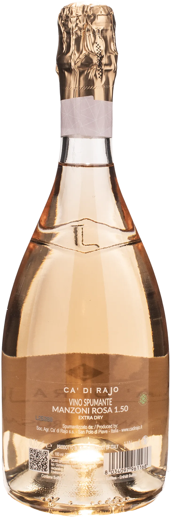 Ca di Rajo Spumante Manzoni Rosa Extra Dry