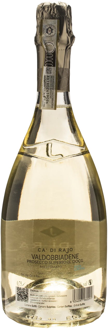 Ca di Rajo Valdobbiadene Prosecco Superiore Millesimato Cuvee del Fondatore Brut 2025