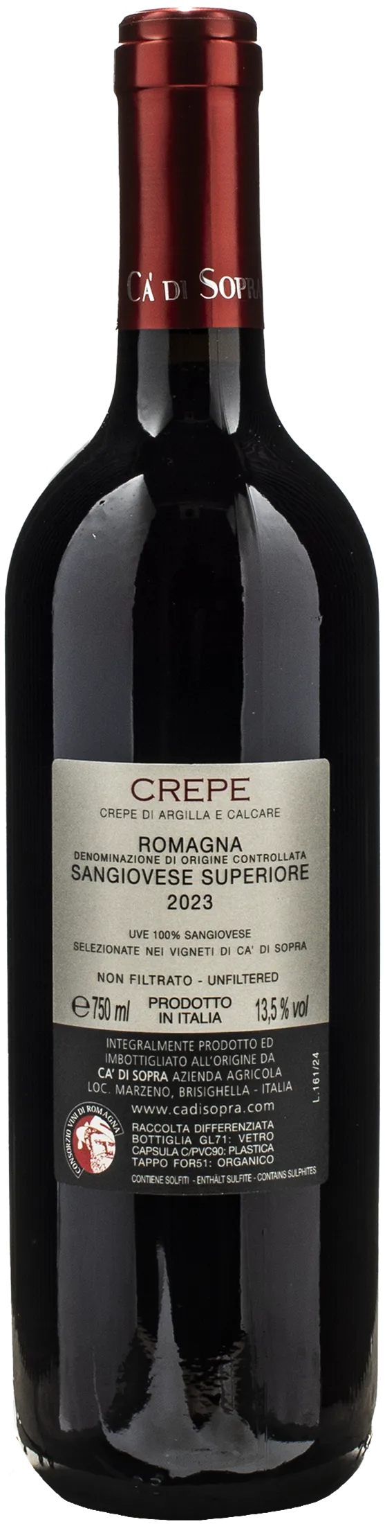 Ca di Sopra Sangiovese Superiore Crepe 2023