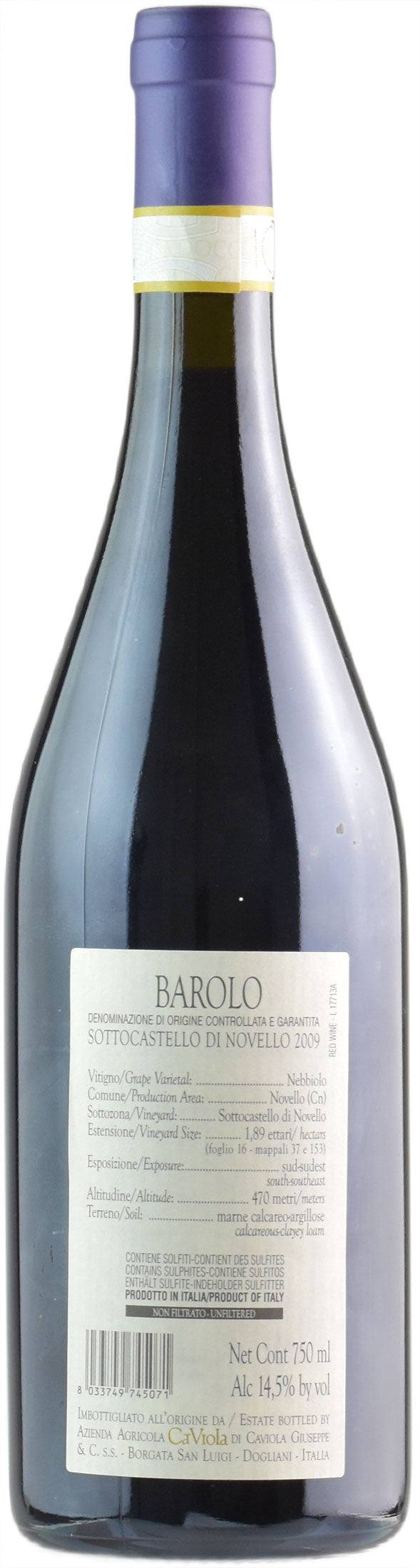 Ca' Viola Barolo Sottocastello di Novello 2009