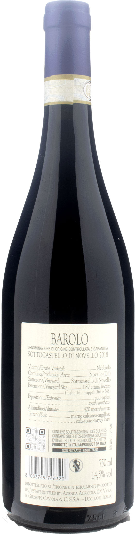 Ca' Viola Barolo Sottocastello di Novello 2018