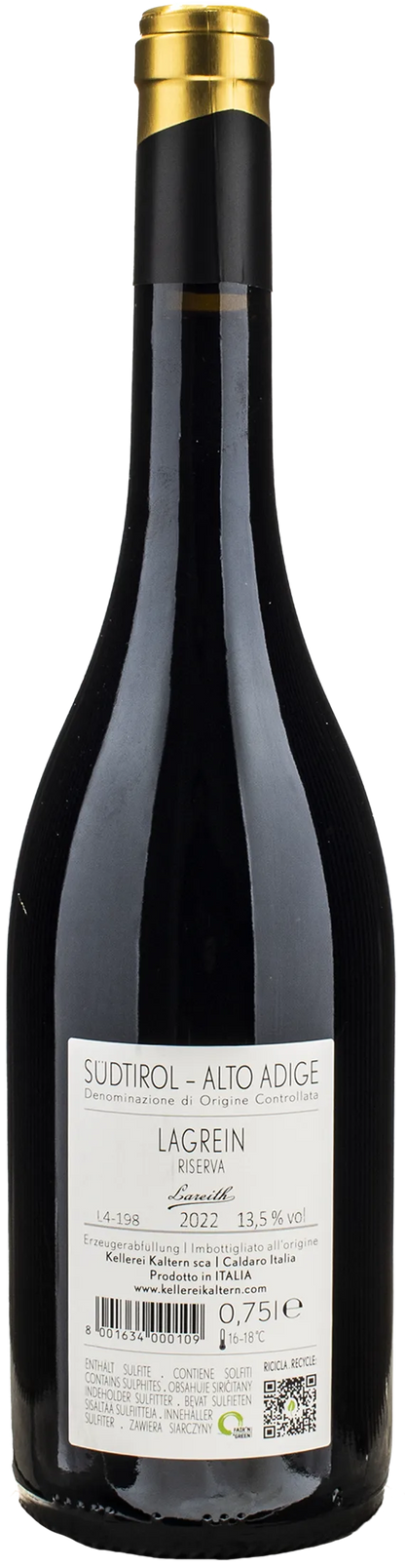 Caldaro Lagrein Riserva Lareith 2022