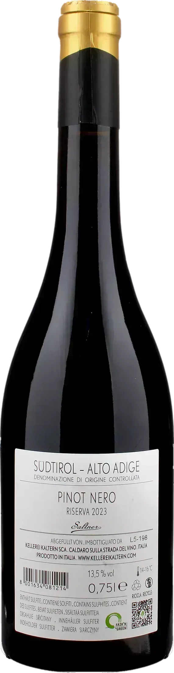 Caldaro Pinot Nero Riserva Saltner 2023