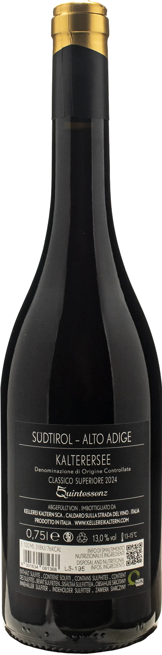 Caldaro Quintessenz Kalterersee Classico Superiore 2024