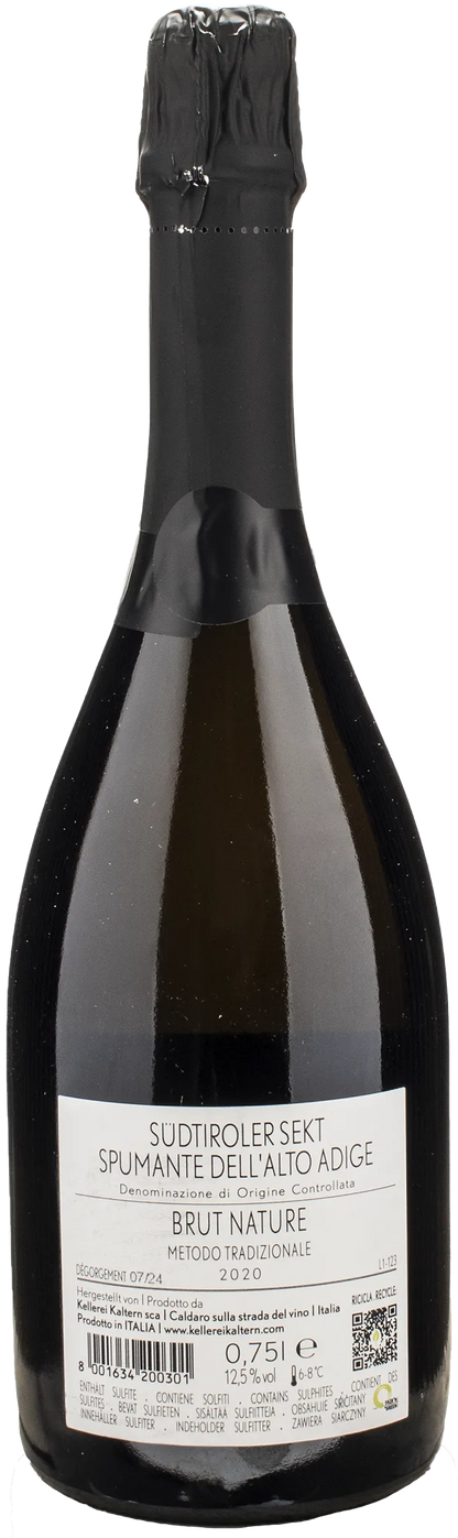 Caldaro Spumante Brut Nature Metodo Classico 2020