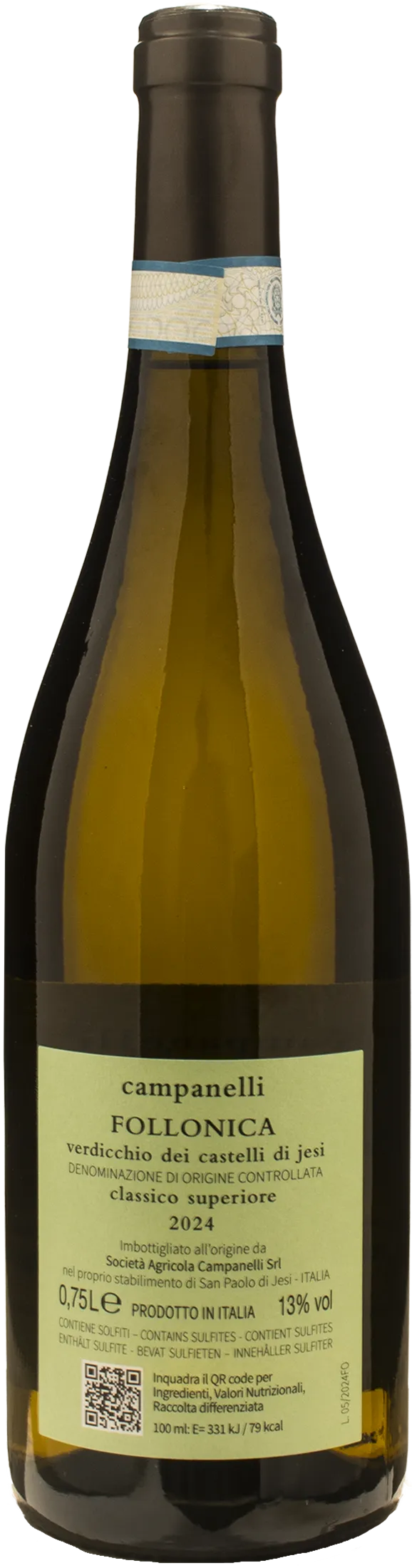 Campanelli Verdicchio dei Castelli di Jesi Classico Superiore Follonica 2024