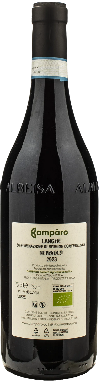 Camparo Langhe Nebbiolo Cosi 2023