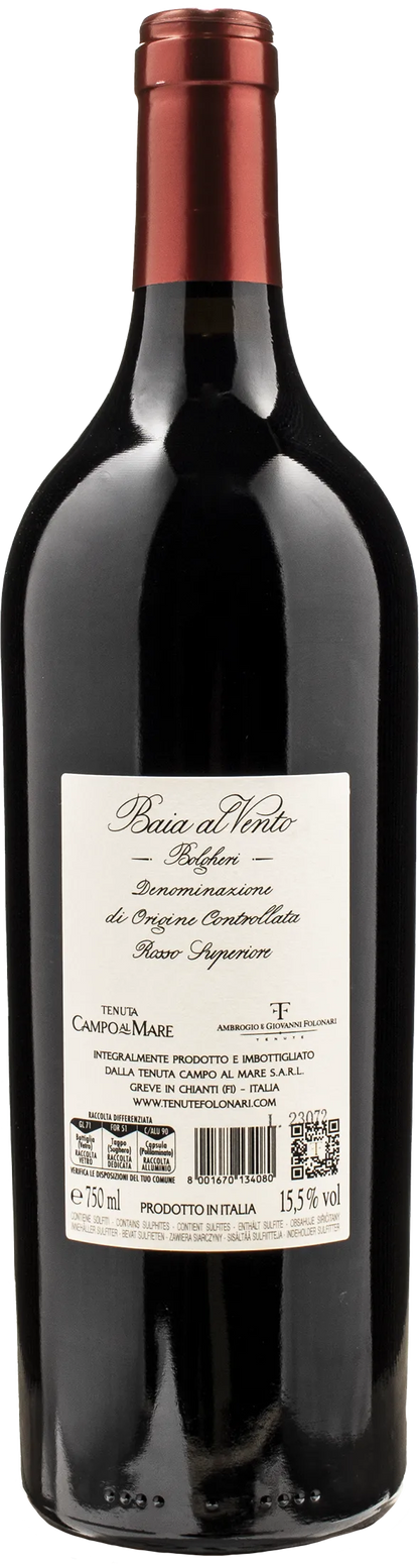 Campo al Mare Bolgheri Rosso Superiore Baia al Vento 2021