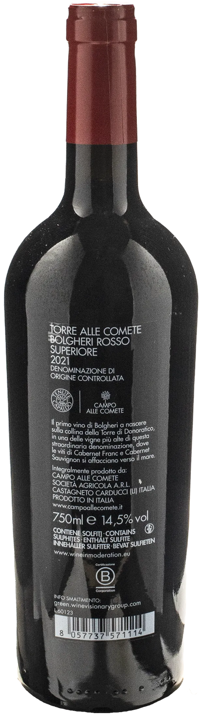 Campo alle Comete Bolgheri Torre alle Comete 2021