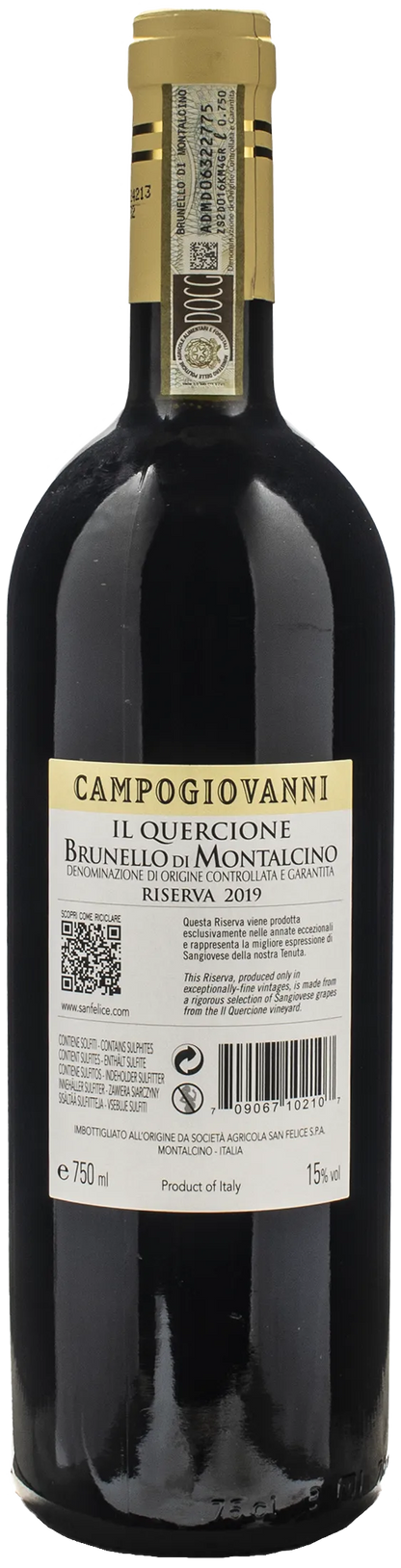 Campogiovanni Brunello di Montalcino Riserva Il Quercione 2019