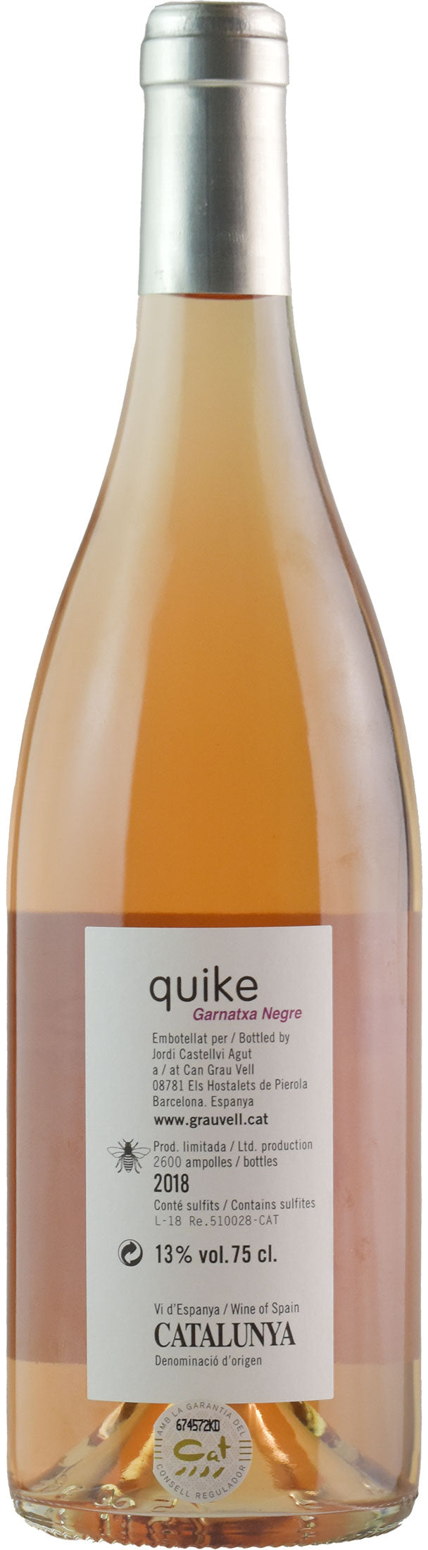 Can Grau Vell Catalunya Quike Rosado 2018