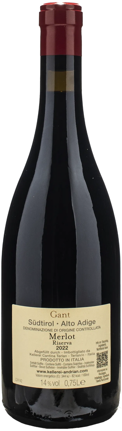 Cantina Andrian Merlot Riserva Gant 2022
