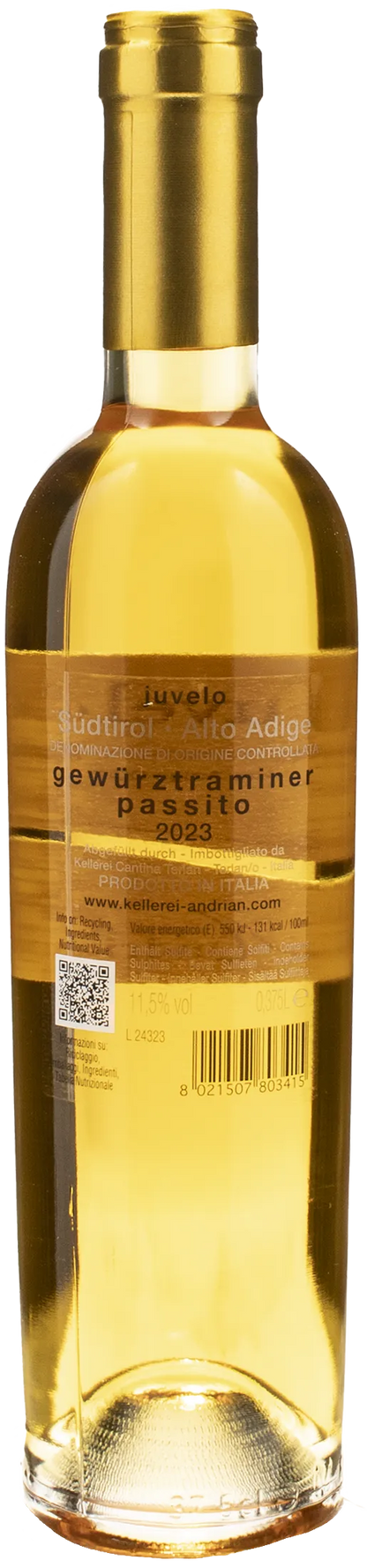 Cantina Andriano Gewurztraminer Passito Juvelo 0.375L 2023