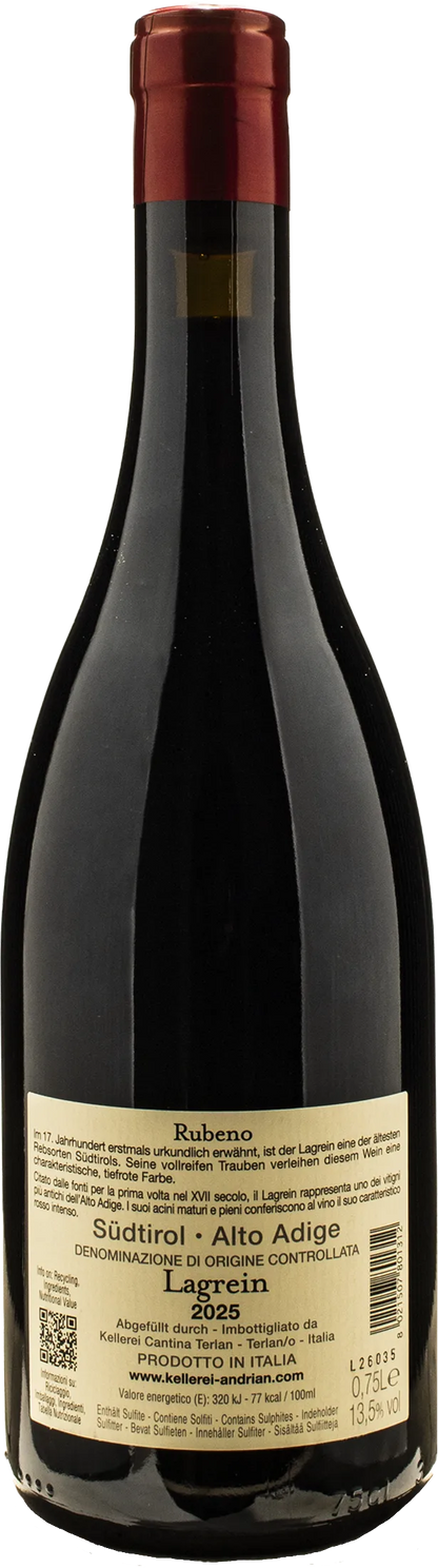 Cantina Andriano Lagrein Rubeno 2025