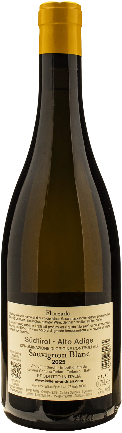 Cantina Andriano Sauvignon Blanc Floreado 2025