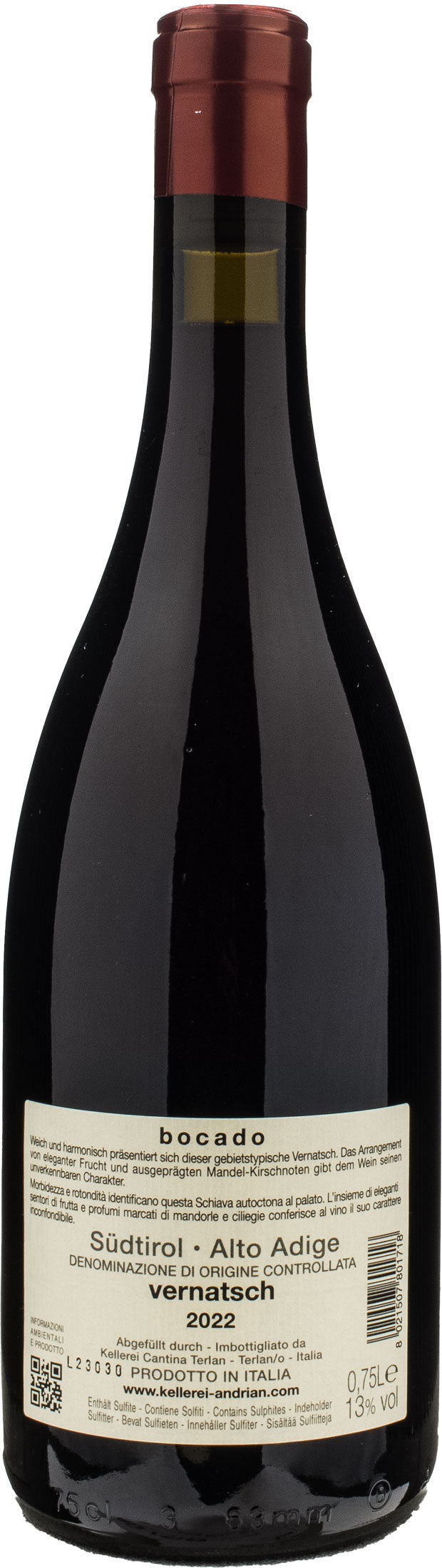 Cantina Andriano Schiava Bocado 2022