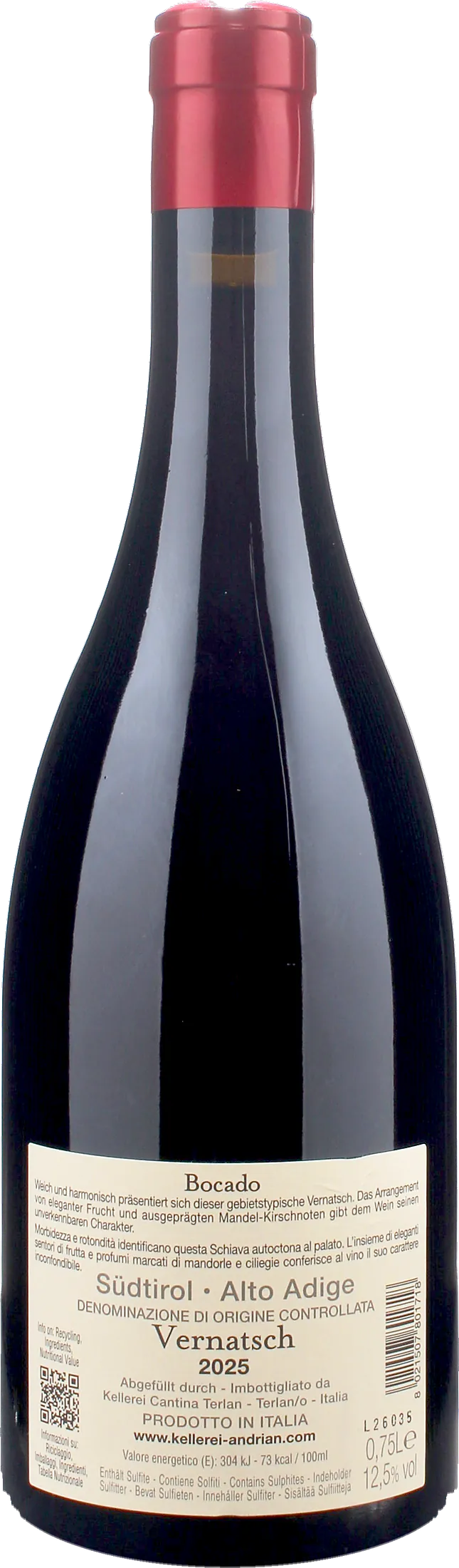 Cantina Andriano Schiava Bocado 2025