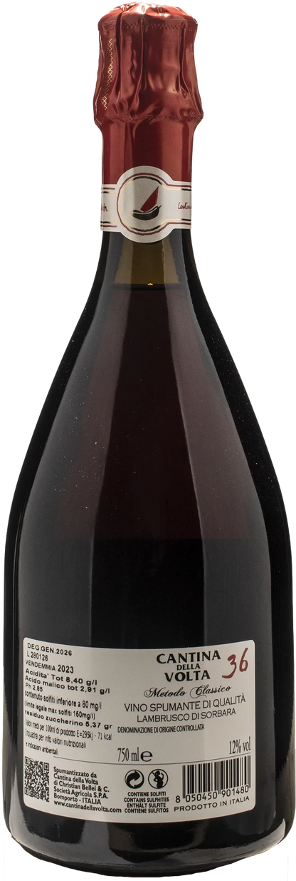 Cantina della Volta 36 Lambrusco di Sorbara Metodo Classico 2023