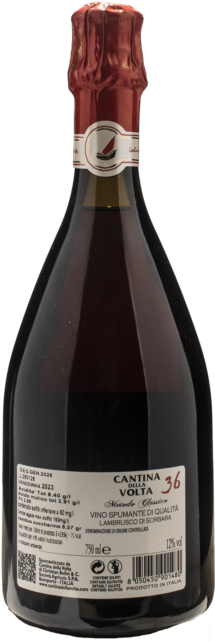 Cantina della Volta 36 Lambrusco di Sorbara Metodo Classico 2023