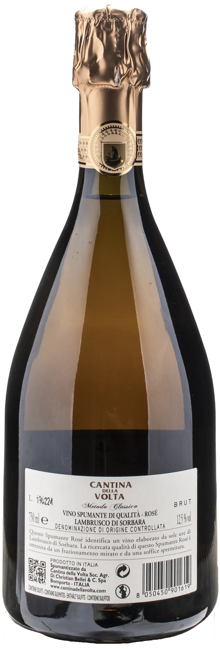 Cantina della Volta Lambrusco di Sorbara Metodo Classico Rosè Brut 2018