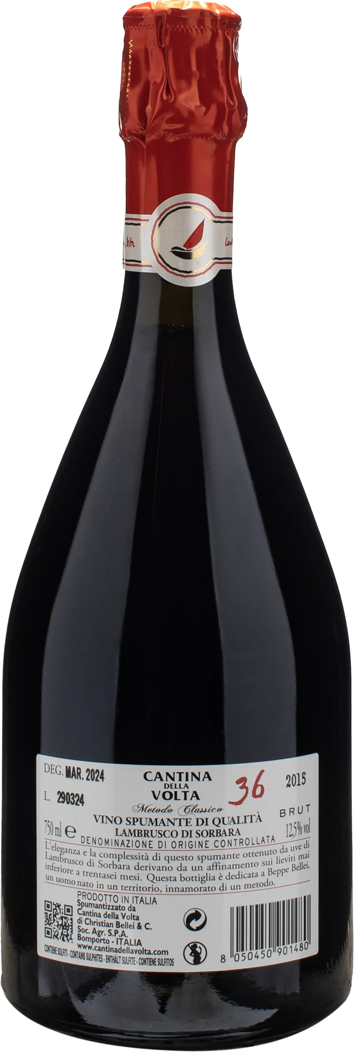 Cantina della Volta 36 Lambrusco di Sorbara Metodo Classico 2015