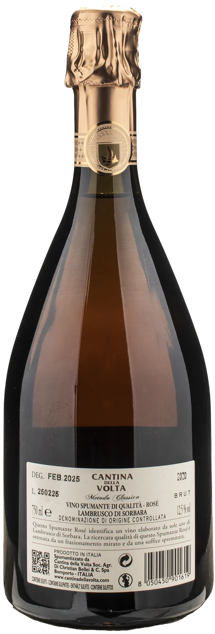 Cantina della Volta Lambrusco di Sorbara Metodo Classico Rosè Brut 2020