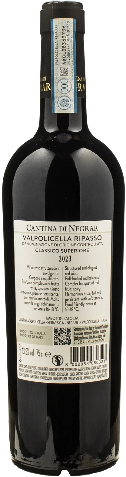 Cantina di Negrar Valpolicella Ripasso Classico Superiore 2023