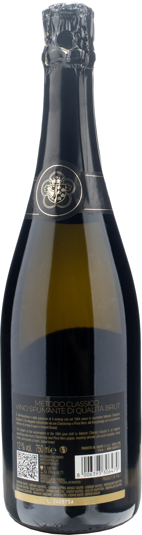Cantina di Soave Equipe 5 Metodo Classico Cuvee N°60 Brut