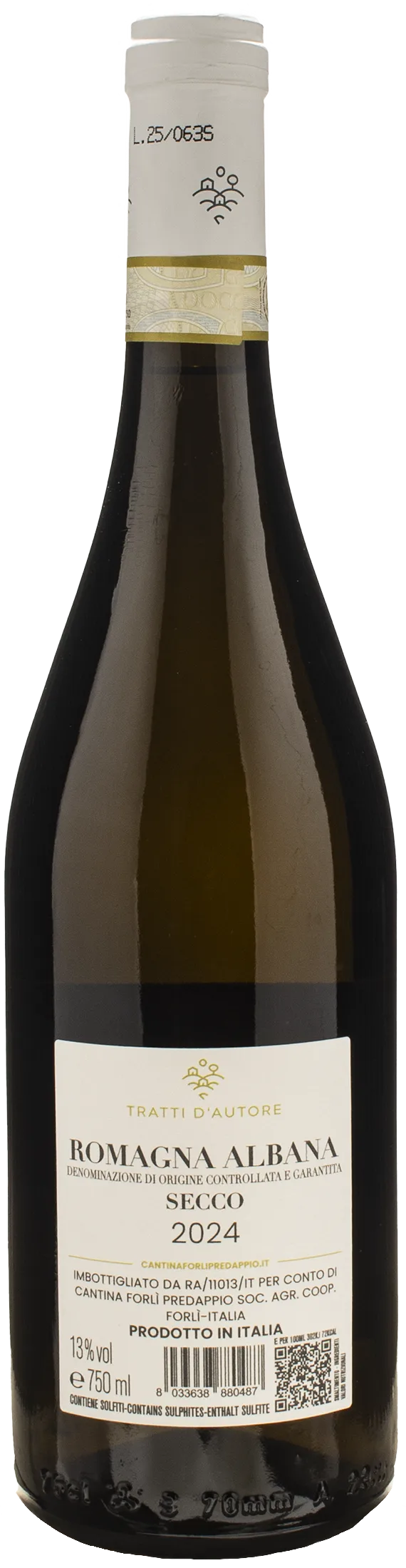 Cantina Forli Predappio Tratti D'Autore Albana Secco 2024