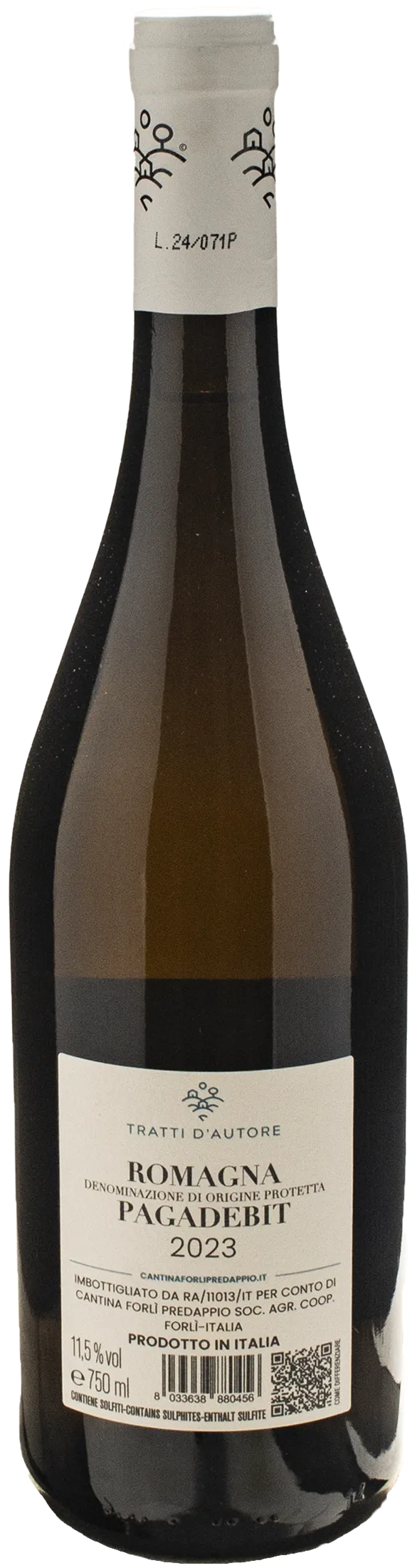 Cantina Forlì Predappio Tratti d'Autore Pagadebit 2023
