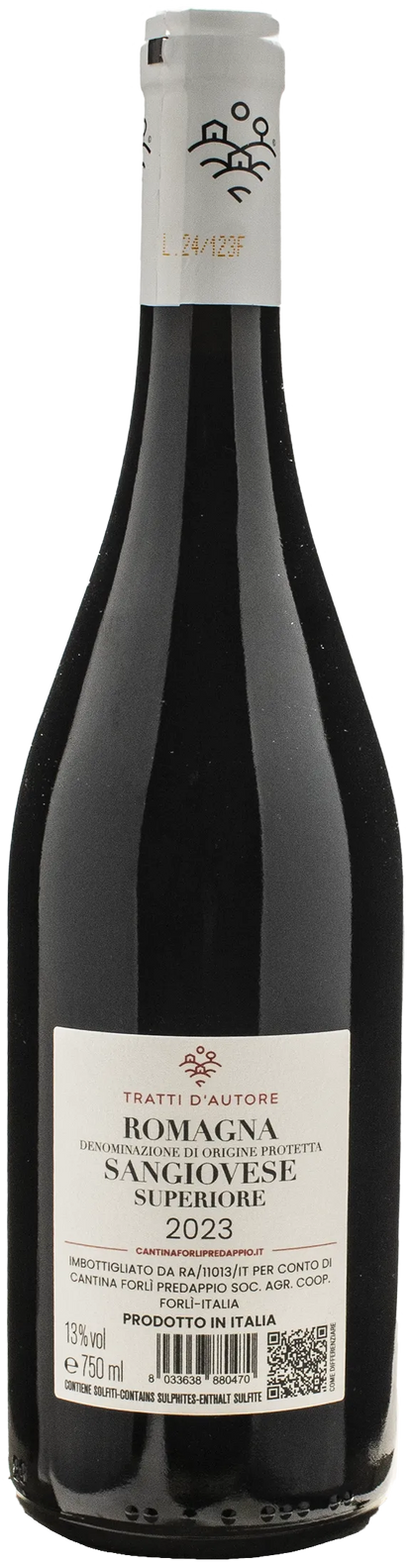 Cantina Forli Predappio Tratti D'Autore Sangiovese Superiore 2023